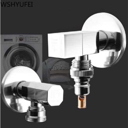 Brass Triangle Valve Hardware Accessories Barhroom Washing Machine Toilet Water Heater Switch Angle Valve Water with Stop Valve