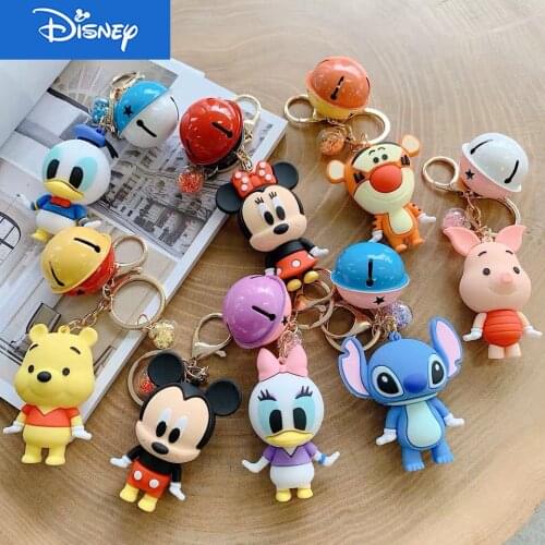 Disney 2021 Hot Sale Mickey Keychains Cute Cartoon Baby Boy Girl Key Ring Women Lovely Bag Key Chain Monster New Key Accessories