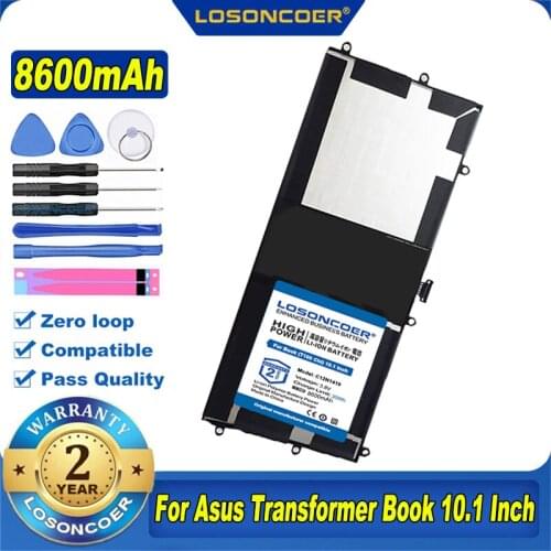 LOSONCOER C12N1419 C12PMCH 8600mAh Laptop Battery For Asus Transformer Book (T100 Chi) 10.1 Inch,T100 Chi,T100CHI 0B200-01300100