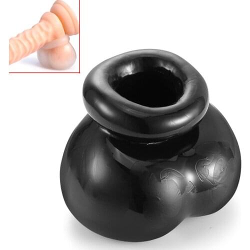 Male Scrotum Bondage Bag Soft Elasticity Ball Stretcher Coock Ring Sex Toys For Men Testicles Delay Penis Ring Adult Erotic Cbt