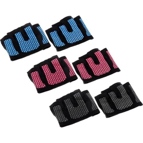 Anti-Slip Weight Lifting Gloves Four-Finger Gym Yoga Exercise Cycling Gloves