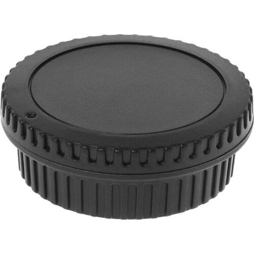 New Rear Lens Body Cap Camera Cover Set Dust Screw Mount Protection Plastic Black Replacement for canon EOS EF EFS 5DII 5DIII 6D