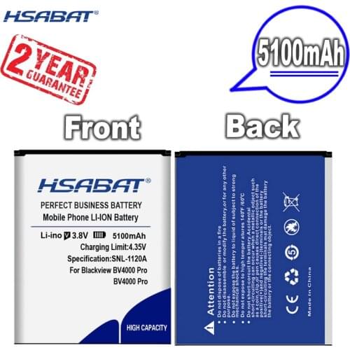 New Arrival [ HSABAT ] 5100mAh Replacement Battery for Blackview BV4000 Pro