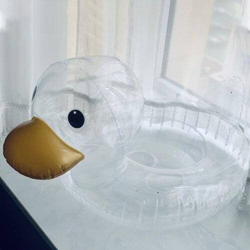Swimming Float Ring Duck Safe Flexible Inflatable Durable for Pool Parties Water Babies Floatie Kid Swimming Boy Floaty Trainer