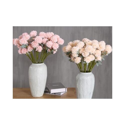 Wedding simulation flower bouquet big thorn ball fake flower ping pong chrysanthemum onion ball flower wedding flower arrangemen