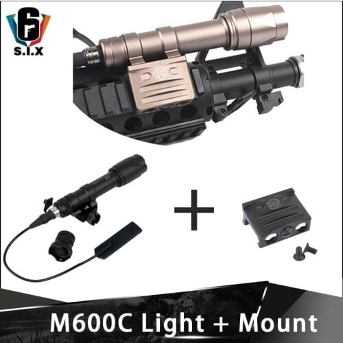 Tactical Surefir M600C Flashlight With RM45 Off Set Mount M600 Light Mount With Picatinny Weaver Rail Mount