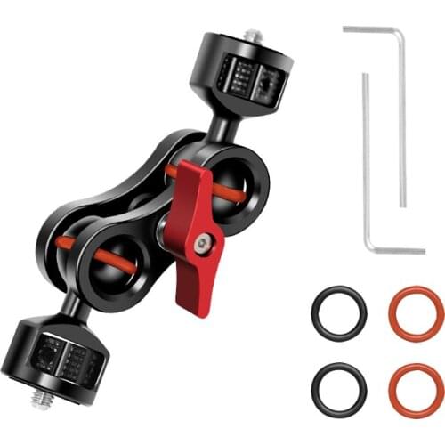 Universal Bracket Magic Arm Dual Head 1/4 Screw 360 Degree Adjustable Monitor/LED/Microphone/Flash Holder Stabilizer