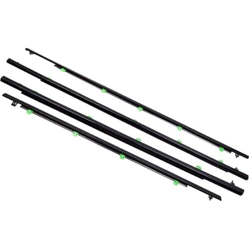 4pcs Window Glass Seals Outer Door Weather Strip For Honda CR-V 2007-2011