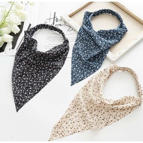 Fashion Print Hair Bandana bonnets For Women Scrunchies Vintage Triangle Bandana Fashion Hair Scarf Hair Accessories бандана