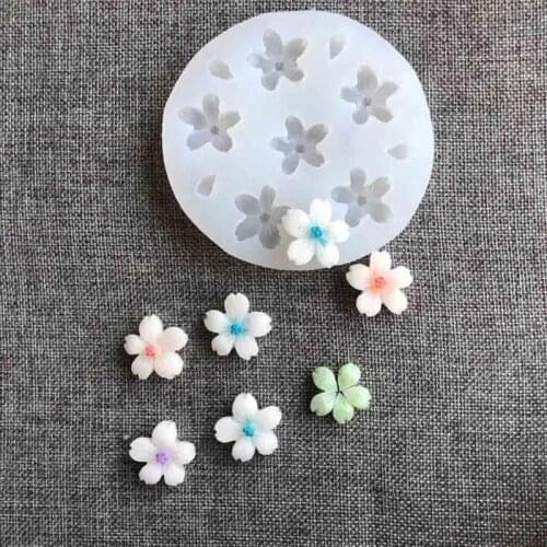 1pc 3D Flower Silicone Mold Resin Fondant Cake Decorating Chocolate Candy Molds Resin Clay Soap Mould Kitchen Baking Cake Tools