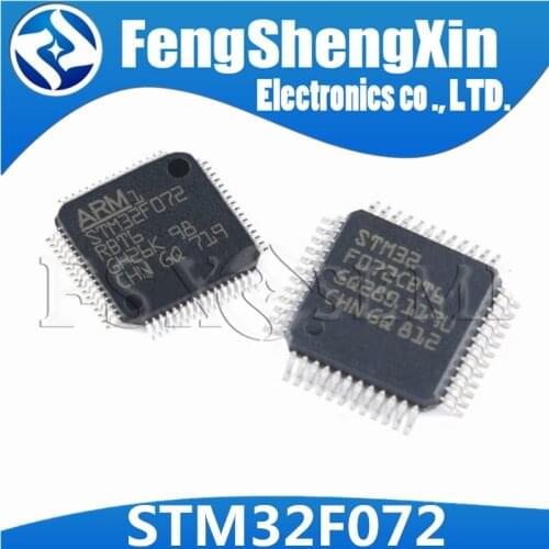 10pcs 100% New STM32F072C8T6 STM32F072CBT6 STM32F072R8T6 STM32F072RBT6 STM32F072V8T6 STM32F091RCT6 LQFP48 LQFP64 LQFP100