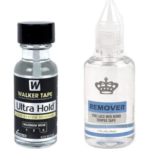 15ml Ultra Hold Liquid Bond Hair System Adhesive Silicone Glue For Lace Wigs/Toupee/Closure/Beard And 1 Remover