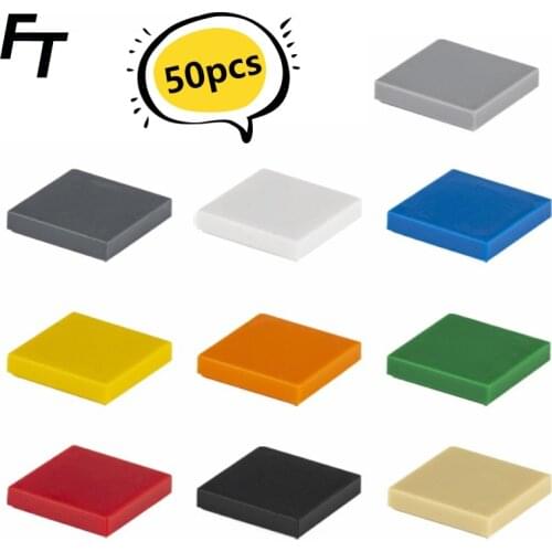 50pcs Small Particle 3068 Tile 2x2 Bricks DIY Building Blocks Compatible Creative Gift Building MOC Blocks Castle Toys