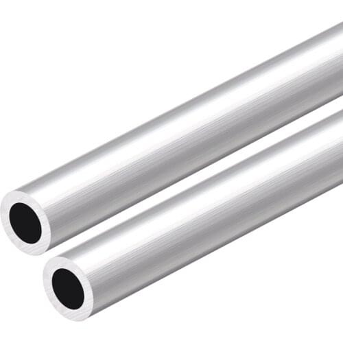 Uxcell 6063 Aluminum Round Tube 300mm Length 17mm OD 11mm Inner Dia Seamless Aluminum Straight Tubing 2 Pcs