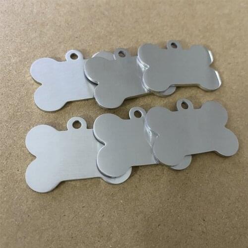 DHL Free Shipping New Cat Dog ID Tag Custom Personalized Dog Collar Pet Charm Name Pendant Bone Necklace Collar Puppy Accessory