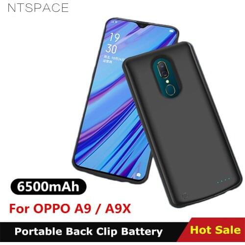 NTSPACE 6500mAh Battery Charger Cases For OPPO A9X Battery Case Ultra Slim Portable Power Bank Charging Cover For OPPO A9 Case