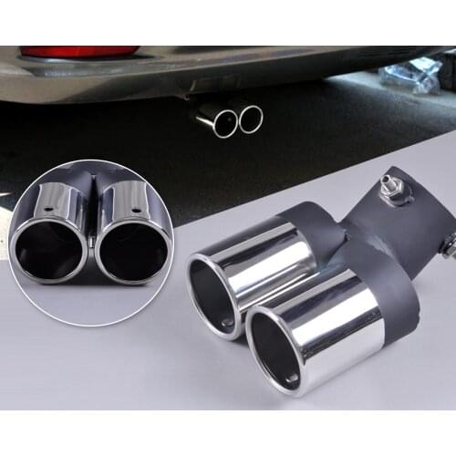 DWCX Universal Stainless Steel Exhaust Tail Rear Muffler Tip Pipe For Chevrolet Cruze Ford focus Ford fiesta 2008 2009 - 2012