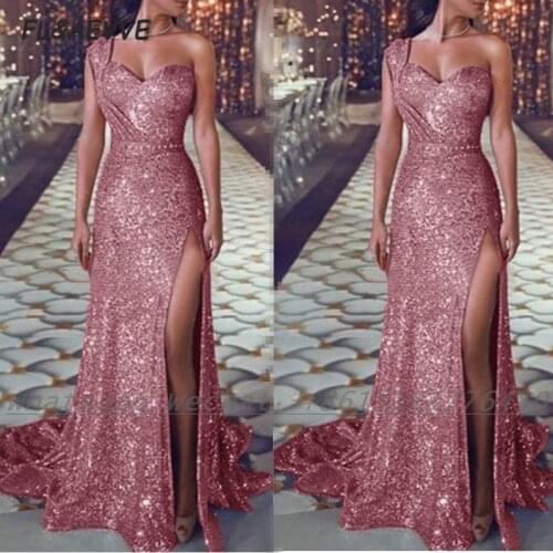 FL&AEVVE Womens One Shoulder Evening Dresses
