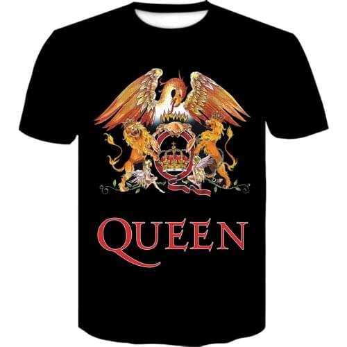 Crown QUEEN lion 3D Printed tshirt balck harajuku Clothes t shirt Novelty Hipster T shirt Personality Teens T-shirt camisetas