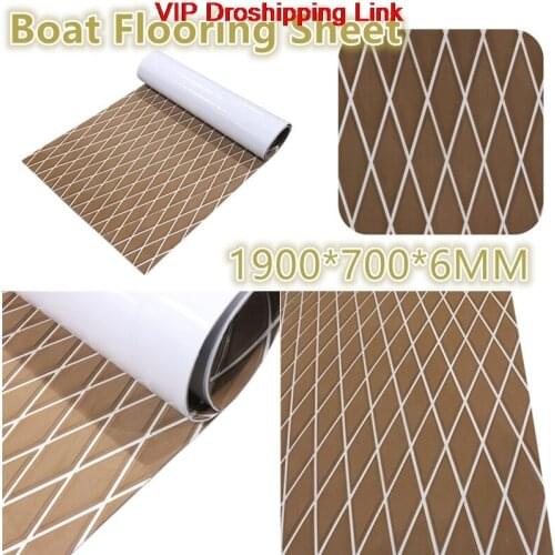 EVA1900x700x6MM rhombus decorative high temperature resistant surfboard anti-slip mat SUP paddle board anti-slip mat brown+white