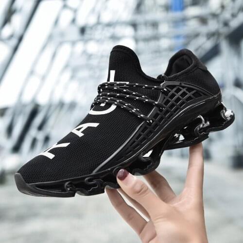2019 New Style Unisex Lace-Up Breathable Couple Casual Shoes Women Comfortable Mesh Shoes Men Male Non-Slip Lightweight Sneakers