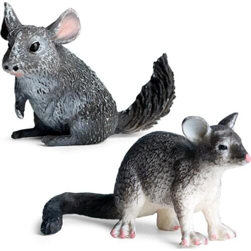 Animal Mini Opossum Model Action Figure Farm Animal Model Toys Figures PVC Children Cognitive Educational Toys Kids Toys Gifts