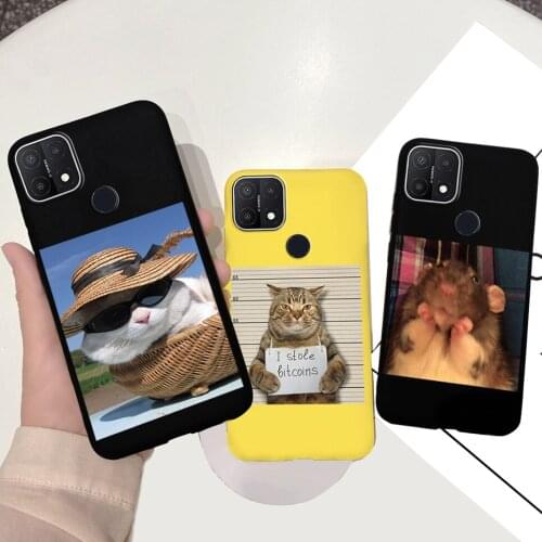 Mobile Phone Case For Oppo A15S Cover Funny Happy Animals Painted Fundas For OPPO A15S A 15S oppoA15S 6.52" Coque Shockproof