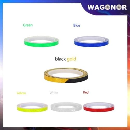 Fashion 8M Car Styling Reflective Stripe Tape Motorcycle Bike Body Rim Wheel Stripe Tape Stickers Decorative Blue/Red/Yellow
