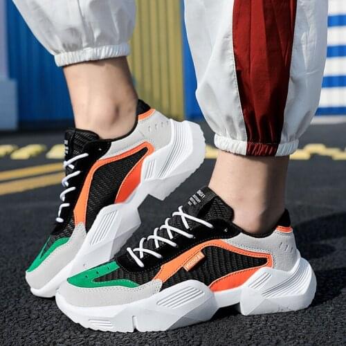 New Men Chunky Sneakers 2021 Fashion Breathable Chaussures Casual Platform Shoes Trending Mens Designer Trainers Zapatos Hombre