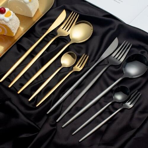 Western Cutlery Set 30 Piece Tableware Set Stainless Steel Dinnerware Spoon Fork Knife Dinner Set Complete Home Flatware Outdoor
