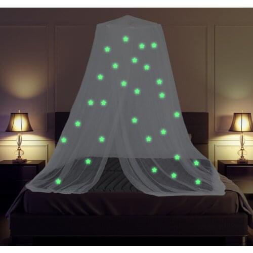 Bed Canopy Glowing Stars Lightweight Dreamy Mosquito Net For Children Infants Isolate Insects Home Outdoor Bed Tent Suitable