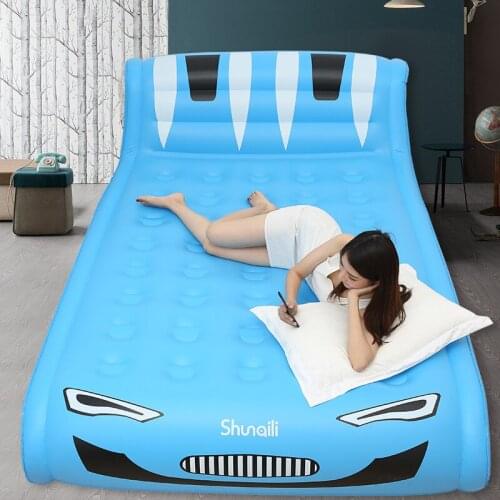 New Big Inflatable bed home double air bed air mattress thickened portable air bed outdoor lazy air bed camping outdoor mat