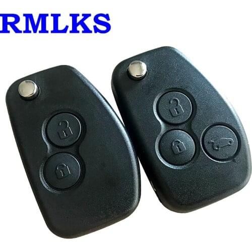 2 3 Button Flip Folding Modified Remote Key Shell VAC102 NE73 Uncut Blade Cover Case Fob For Renault Dacia Modus Logan Clio