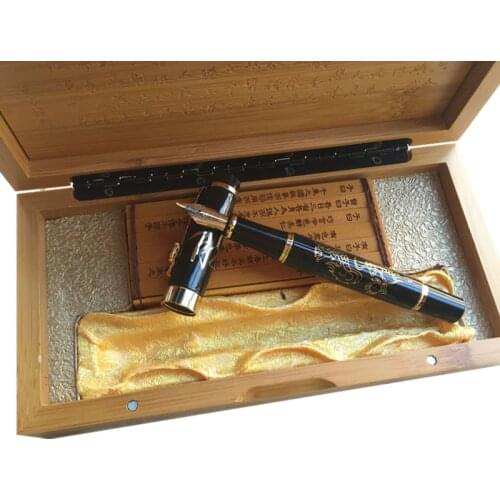 Jinhao Ancient Grey Chinese Oriental Dragon Fountain Pen with Original Box Free Shipping