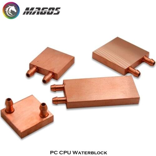 PC CPU GPU Northbridge Waterblock Pure Copper Universal For Intel & AMD & MCU 40*40 40*80 50*50mm