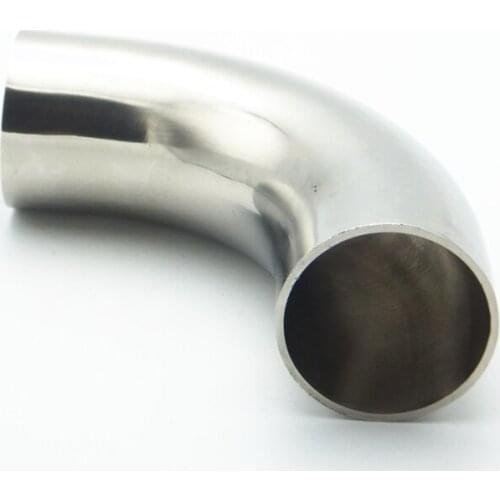 1-3/4" 45mm OD 304 Stainless Steel Sanitary Weld 90 Degree Elbow Extension Pipe Fitting For Home Brew Homebrew Wine Beer Brewing