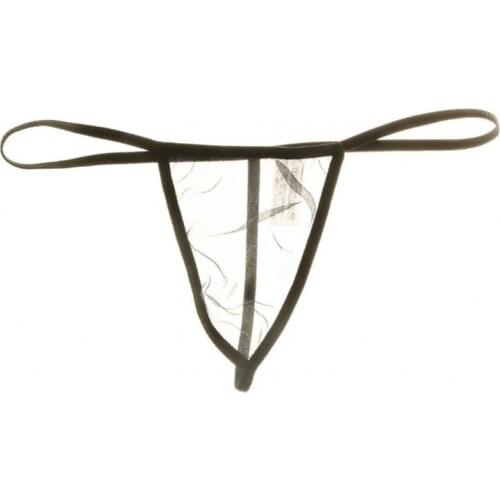2018 Jockstrap Gay G Strings Thongs Transparent mesh Sexy Gay Men Underwear Penis Pouch sous vetement homme Mens String Biki
