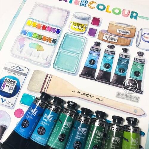 Super Vision 15ml Watercolor Paint Tube Of Master Class Regular Color Of China Academy of Art Acuarelas