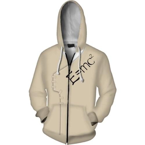 Dr.STONE Cosplay Hoodie for Adults E=mc2 Ishigami Senkuu Unisex Sweater with Zipper Anime Pullover Nice Gifts