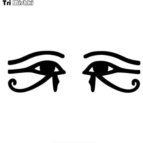 Tri Mishki HZX873# ancient egypt eye of horus or ra egyptian car sticker funny Vinyl Decals Motorcycle Accessories Stickers