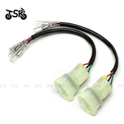 Motorcycle Universal Connector VTEC 3rd Generation Rear Light 3 Power Cord Marking Adapter Plug Connector