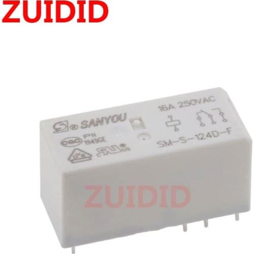 1PCS 5PCS 8pins 16A Relay SM-S-124D-F 24V