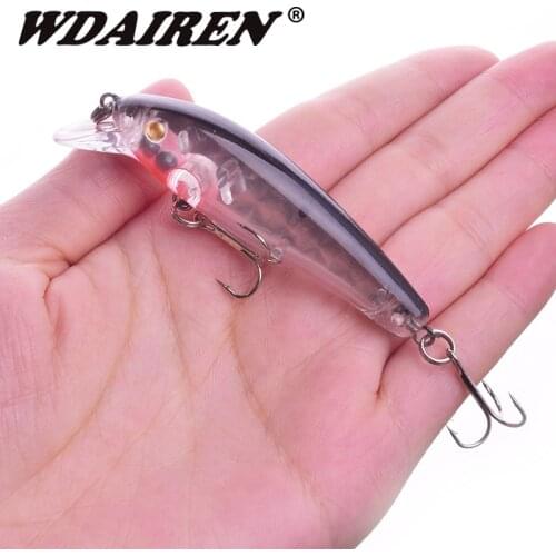 1Pcs Floating Minnow Fishing Lure 7cm 6.5g Wobblers Crankbait Artificial Hard Plastic Swimbait Bass Lures Fishing tackle WD-568