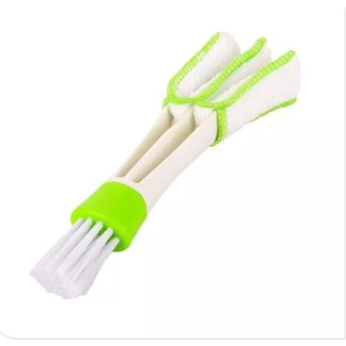 2In1 Green Car Cleaner Brush Vent Blinds for Toyota 2001 yaris 2005 2010 camry 1995 2001 corolla 2007 2004