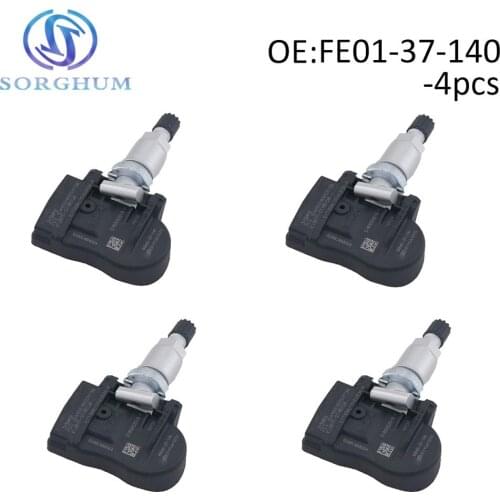 4pcs FE01-37-140 TPMS Tire Pressure Sensors Fits For Mazda 2 3 5 6 CX-7 CX-9 RX-8 MX5 Miata 2003-2015