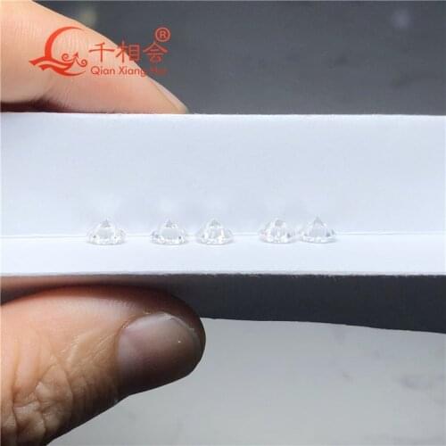 5mm to 11mm super white D color Round Brilliant cut moissanites loose stone by qianxianghui