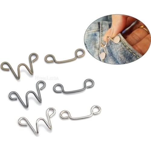 50sets/lot big trousers pant dress jeans hooks 13# metal brass hook / eye nickle , black, bronze hook + bar free shipping HE-032
