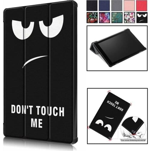 Tablet Case For Kindle Fire HD10 HD 10 2019 2017 Smart Flip Leather Cover Stand Capa Fundas For Fire HD 7 8 HD8 Plus 2018 2020