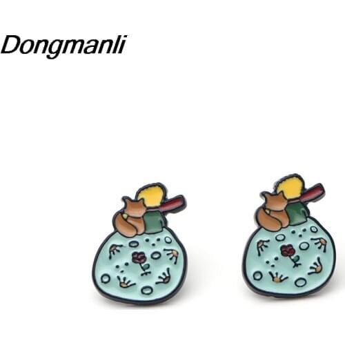 DMLSKY Cartoon cute bag Ear Stud Earrings Cartoon Jewelry Prevent allergy Earring Pendant for Kids Girls M2141