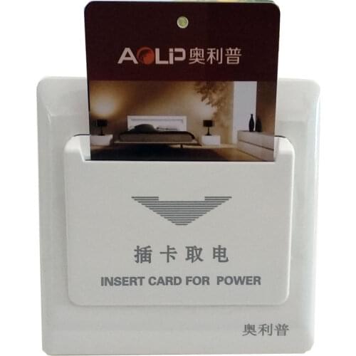 Hotel Energy Saving Switch Arbitrary card Insert for power two lines without time delay 220V 4400W 20A power socket